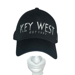 Essencial Caps Black Mens Key West est 1982 embroidery adjustable strap NWOT